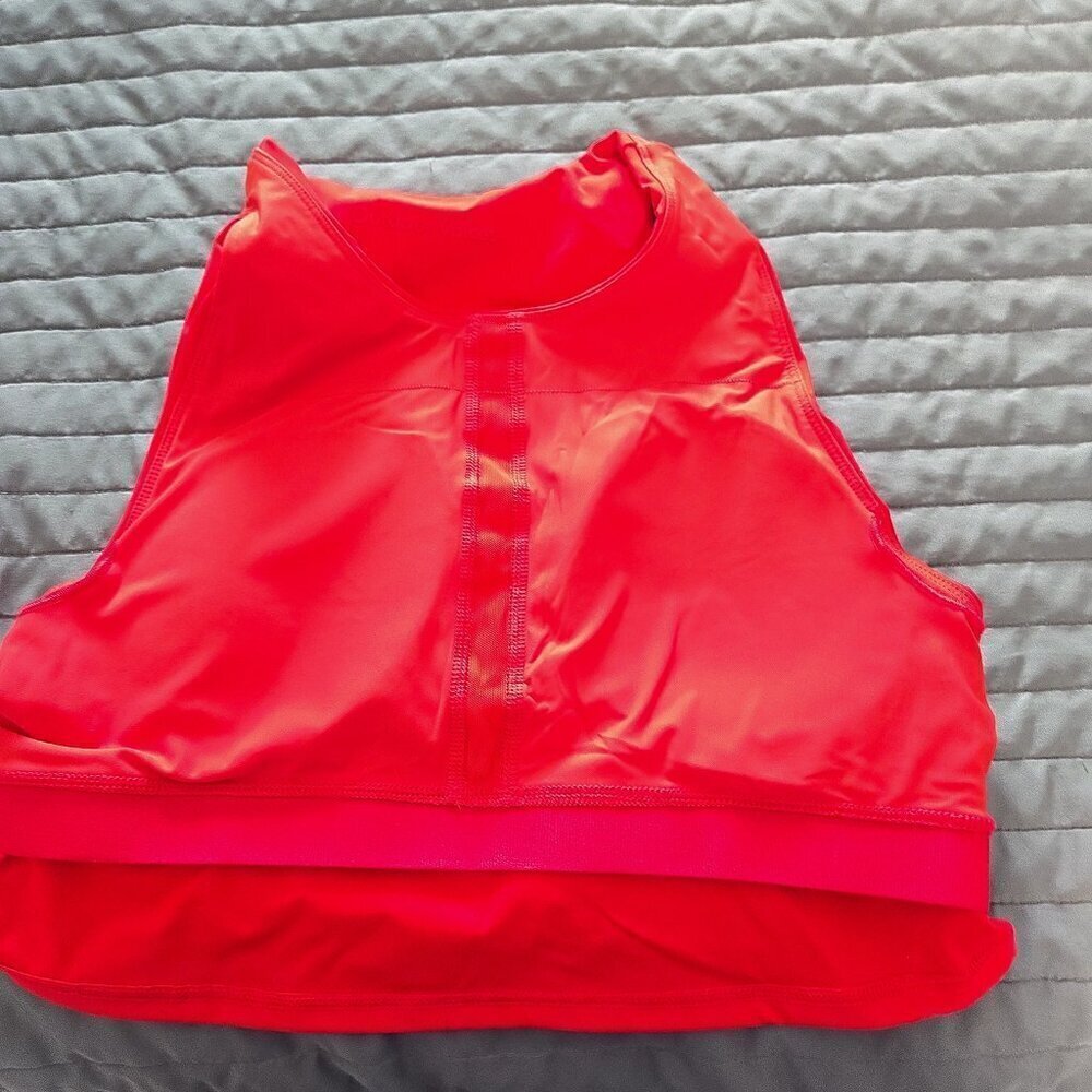 Outdoor Voices SuperForm Crop Top - L Bright Red - Picture 4 of 4